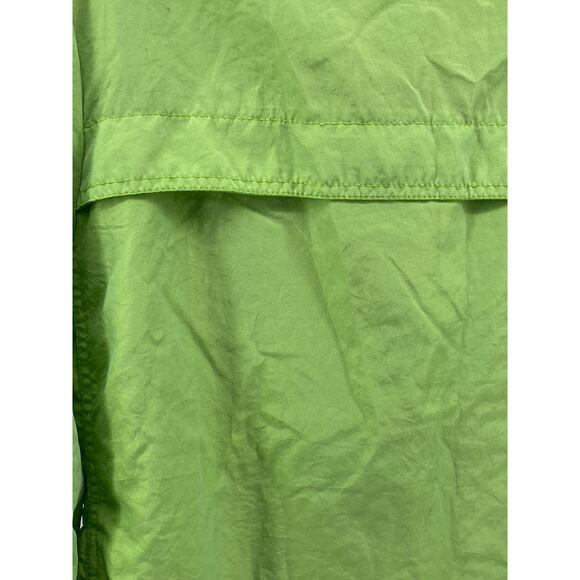 G.E.T. Women's Green Snap-Button Zip-Up Long Sleeve Mesh Cinched Jacket SZ S - Picture 5 of 12